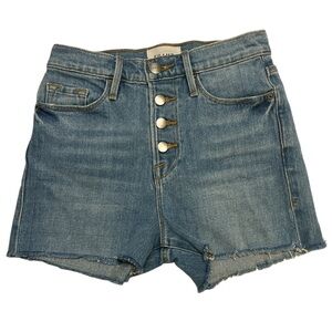 Frame Denim Ali Wide Crop Cutoffs